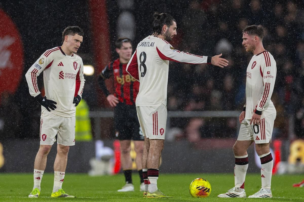 ستيف نيكول يوجه سهام النقد: هل تدهور أداء فان دايك مع ليفربول بعد هزيمة بورنموث؟