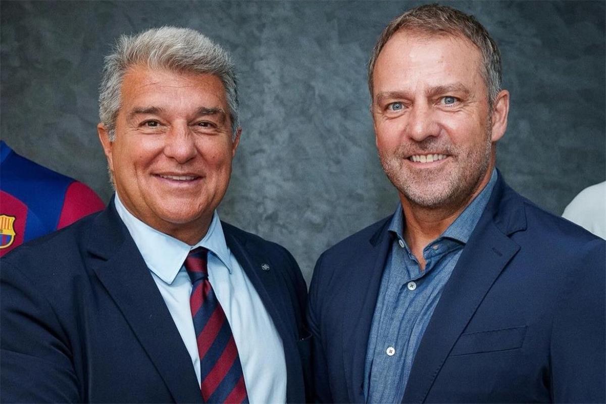 لابورتا يدافع عن استمرارية مشروع برشلونة ويحذر من المساس بـ مستقبل هانز فليك